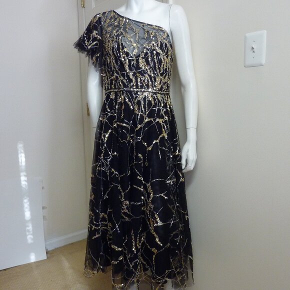 Mac Duggal 20427 One Shoulder A-line Embellished Gown - Picture 4 of 8